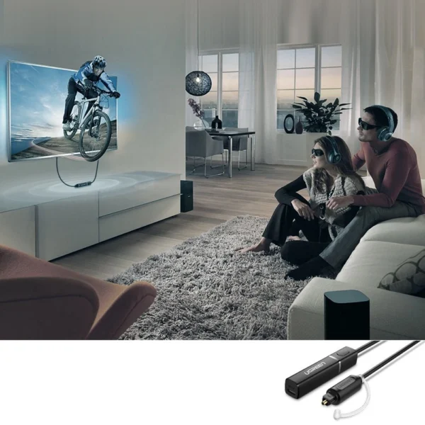 Ugreen Bluetooth 4.2 transmitter Toslink wireless audio adapter black (50213 CM150)eng