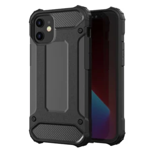 Hybrid Armor Case Tough Rugged Cover for iPhone 12 Pro Max blackeng