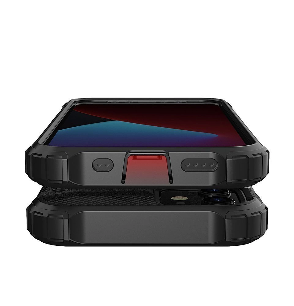 Hybrid Armor Case Tough Rugged Cover for iPhone 12 Pro Max blackeng