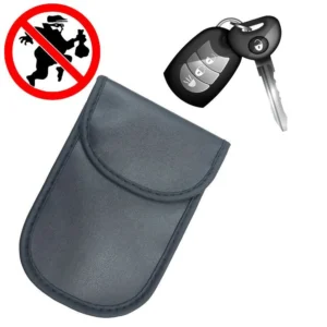 Anti-theft Car Key Pouch Radio Blocking Pouch Keyless Faraday Box Faraday Cage 14cm with 10cm Blackeng