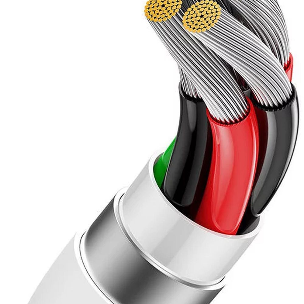 BASEUS cable USB A to Type C PD 6A 100W P10320102214-00 1 m white