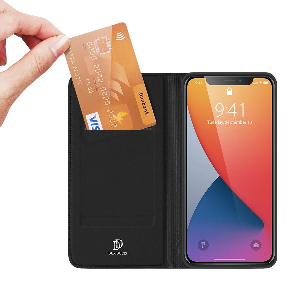 Dux Ducis Skin Pro holster case cover with flip iPhone 12 Pro / iPhone 12 blackeng