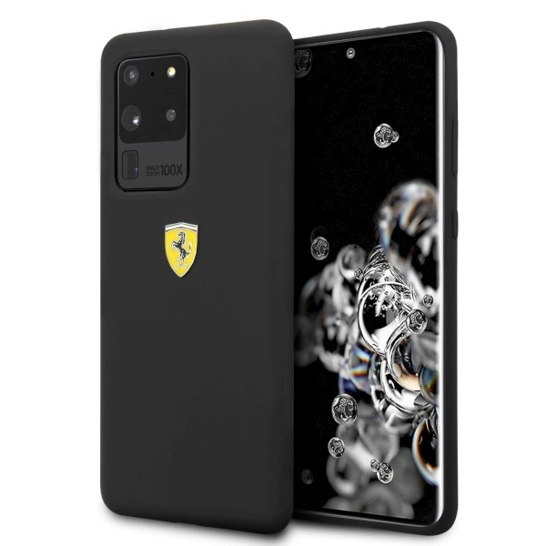 Ferrari Hardcase FESSIHCS69BK S20 Ultra G988 black/black Siliconeeng