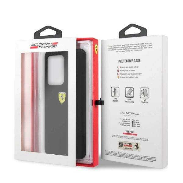 Ferrari Hardcase FESSIHCS69BK S20 Ultra G988 black/black Siliconeeng