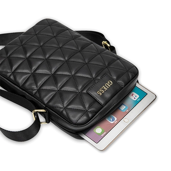 Guess Torba GUTB10QLBK 10" czarna/black Quilted Tablet Bageng