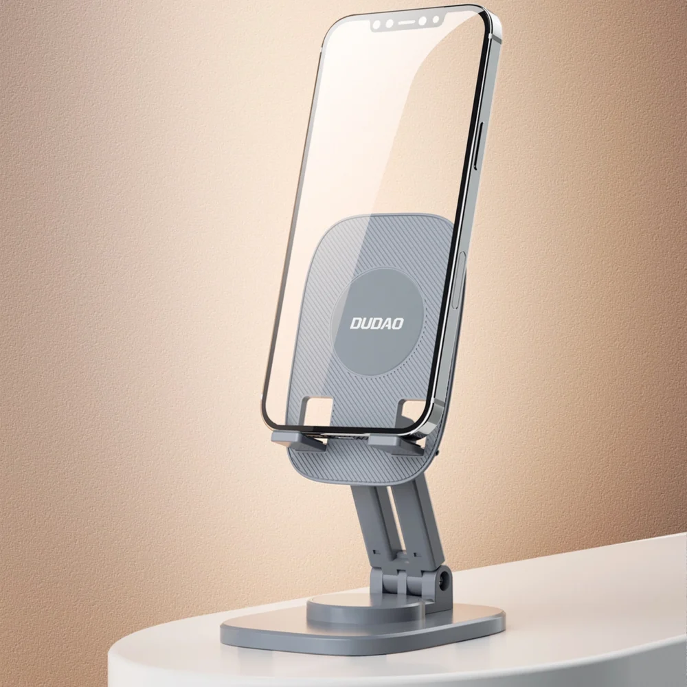 Dudao desk telescopic stand foldable stand for phone tablet gray (F5XS)eng