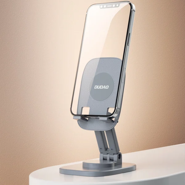Dudao desk telescopic stand foldable stand for phone tablet gray (F5XS)eng
