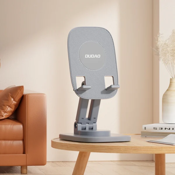Dudao desk telescopic stand foldable stand for phone tablet gray (F5XS)eng