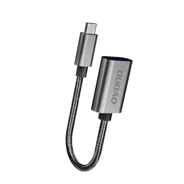 Dudao adapter adapter OTG cable from USB 2.0 to micro USB gray (L15M)eng