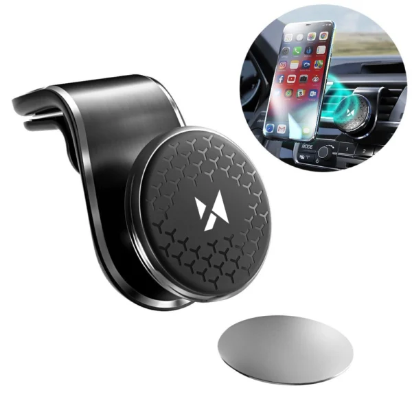 Wozinsky magnetic holder for the car grille 360 black (WMH-03)eng
