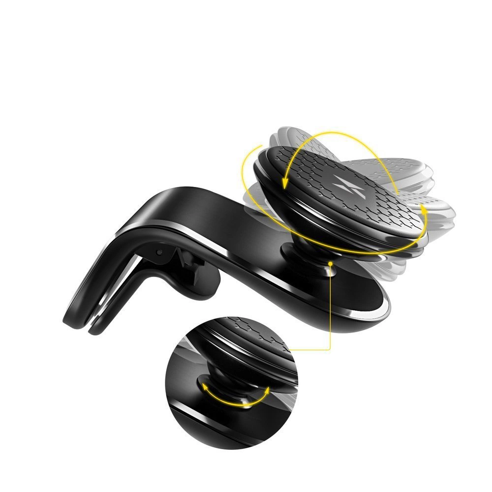 Wozinsky magnetic holder for the car grille 360 black (WMH-03)eng