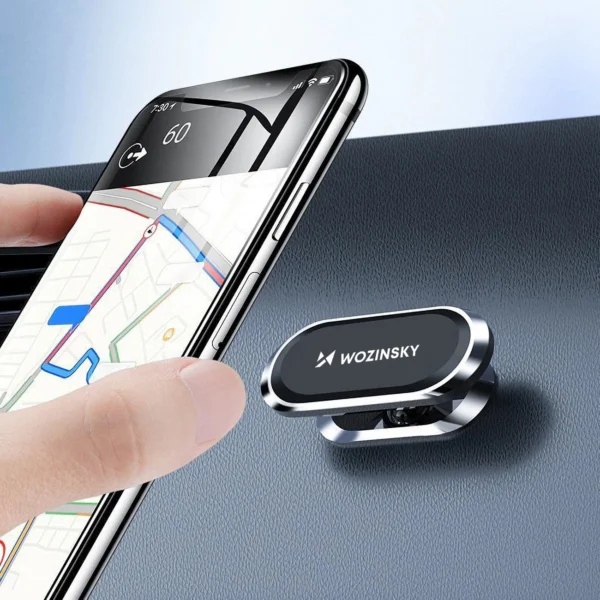 Wozinsky Self-adhesive Magnetic 360 Car Dashboard Mount Silver (WMH-06)eng