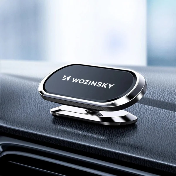 Wozinsky Self-adhesive Magnetic 360 Car Dashboard Mount Silver (WMH-06)eng