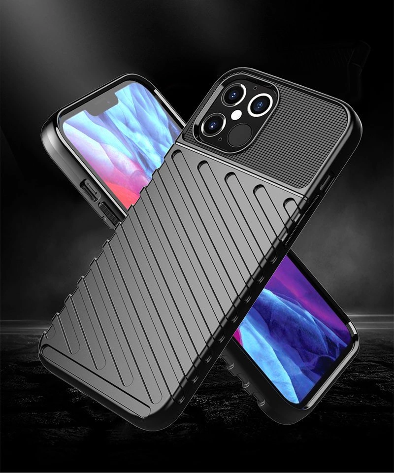 Thunder Case Flexible Tough Rugged Cover TPU Case for iPhone 12 Pro / iPhone 12 greeneng