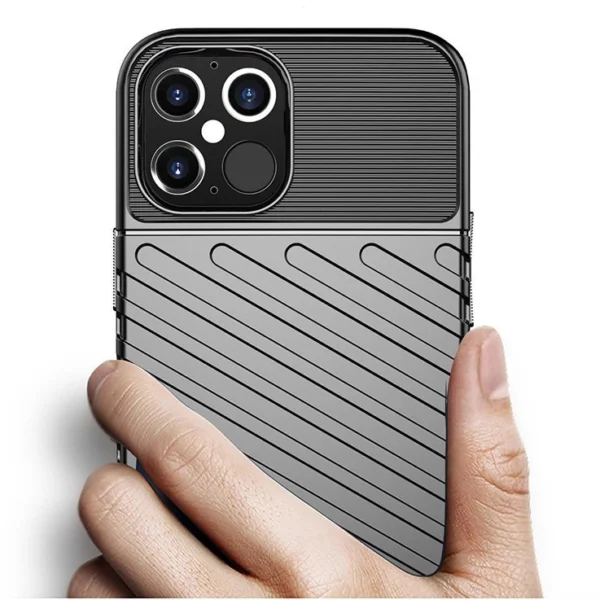 Thunder Case Flexible Tough Rugged Cover TPU Case for iPhone 12 Pro / iPhone 12 greeneng