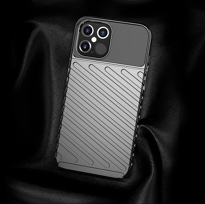 Thunder Case Flexible Tough Rugged Cover TPU Case for iPhone 12 Pro / iPhone 12 greeneng