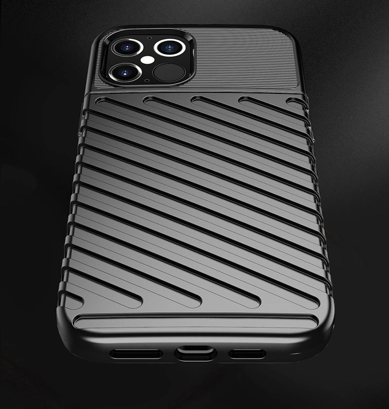 Thunder Case Flexible Tough Rugged Cover TPU Case for iPhone 12 Pro / iPhone 12 greeneng