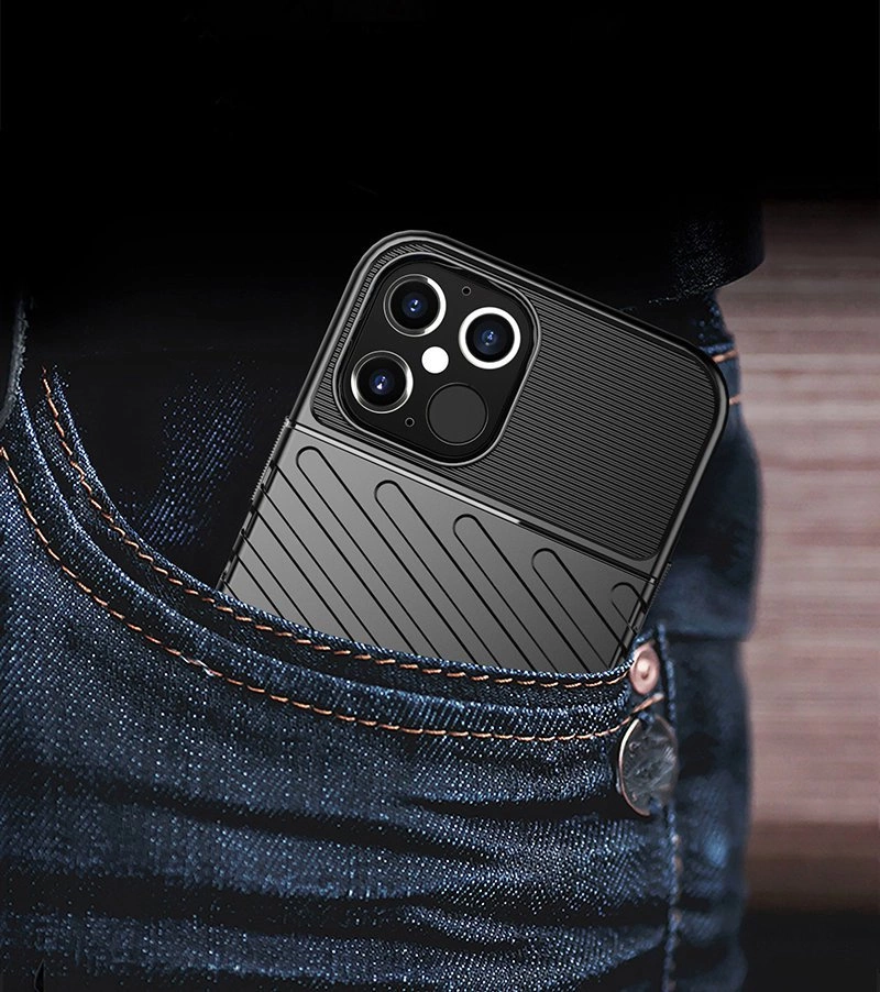 Thunder Case Flexible Tough Rugged Cover TPU Case for iPhone 12 Pro / iPhone 12 greeneng