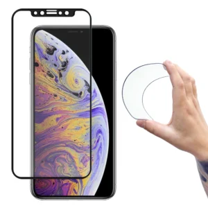 Wozinsky Full Cover Flexi Nano Glass Film Tempered Glass with Frame iPhone 12 Mini Blackeng