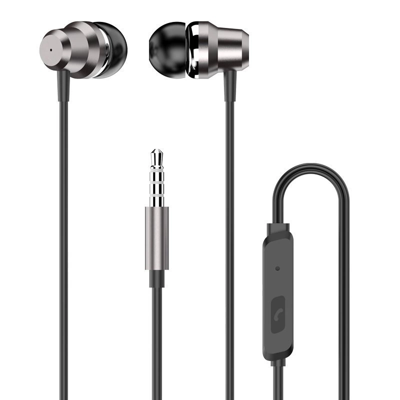 Dudao in-ear headphones headset with remote control and microphone 3.5 mm mini jack silver (X10 Pro silver)eng