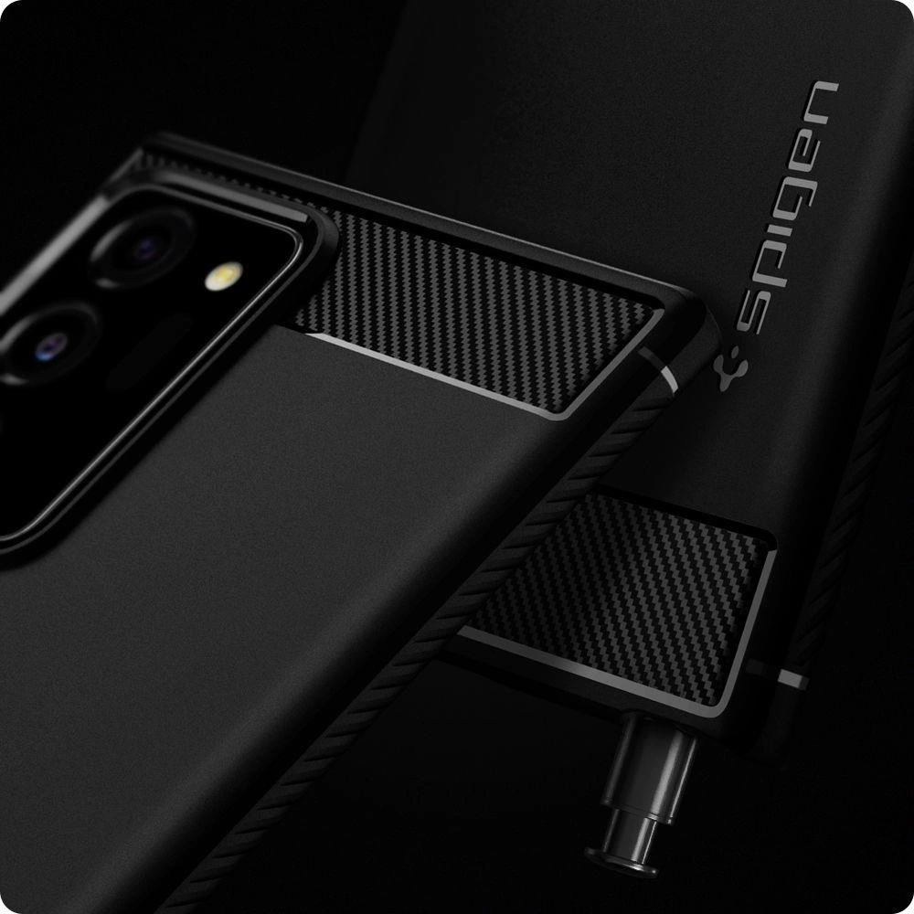 Spigen Rugged Armor Case for Samsung Galaxy Note 20 Ultra - Matte Blackeng
