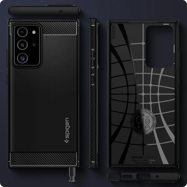 Spigen Rugged Armor Case for Samsung Galaxy Note 20 Ultra - Matte Blackeng
