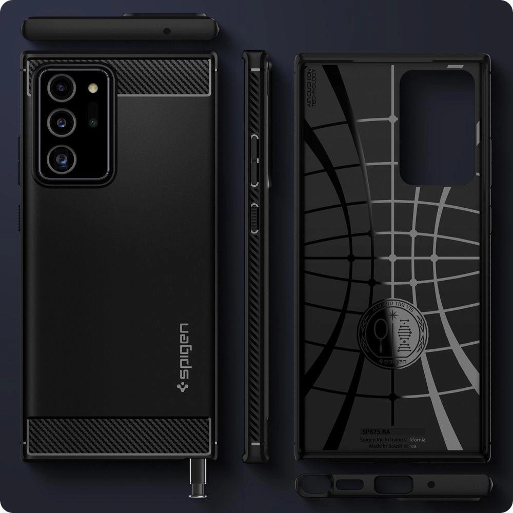 Spigen Rugged Armor Case for Samsung Galaxy Note 20 Ultra - Matte Blackeng