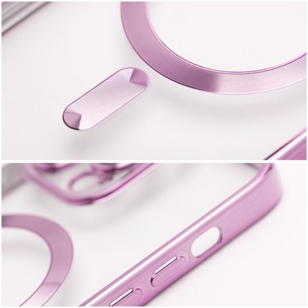 ELECTRO MAG COVER case compatible with MagSafe for IPHONE 17 Pro rose gold
