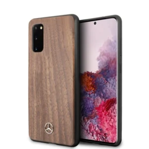Mercedes MEHCS62VWOLB S20 G980 hard case brązowy/brown Wood Line Walnuteng