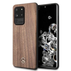 Mercedes MEHCS69VWOLB S20 Ultra G988 hard case brązowy/brown Wood Line Walnuteng