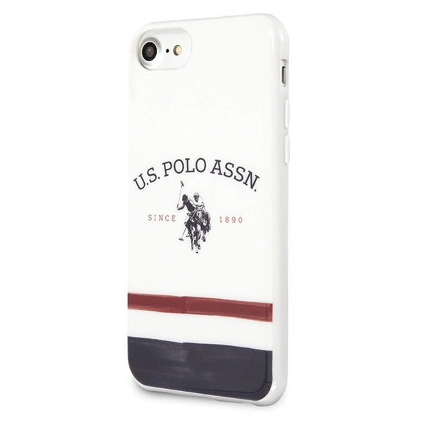 US Polo USHCI8PCSTRB iPhone 7/8/SE 2020 / SE 2022 biały/white Tricolor Pattern Collectioneng