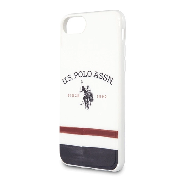 US Polo USHCI8PCSTRB iPhone 7/8/SE 2020 / SE 2022 biały/white Tricolor Pattern Collectioneng