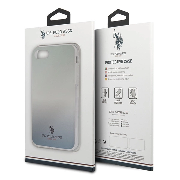 US Polo USHCI8TRDGLB iPhone 7/8/SE 2020 / SE 2022 niebieski/blue Gradient Pattern Collectioneng