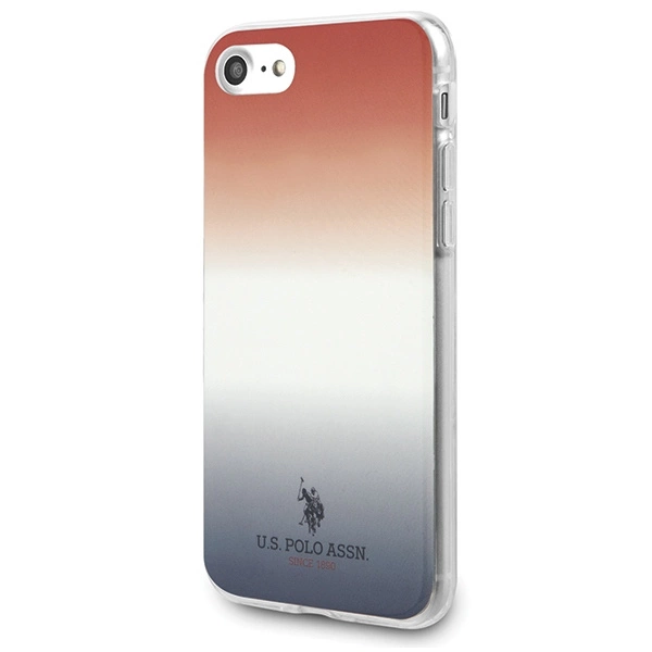 US Polo USHCI8TRDGRB iPhone 7/8/SE 2020 / SE 2022 czerwono-niebieski/blue&red Gradient Pattern Collectioneng