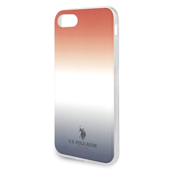 US Polo USHCI8TRDGRB iPhone 7/8/SE 2020 / SE 2022 czerwono-niebieski/blue&red Gradient Pattern Collectioneng