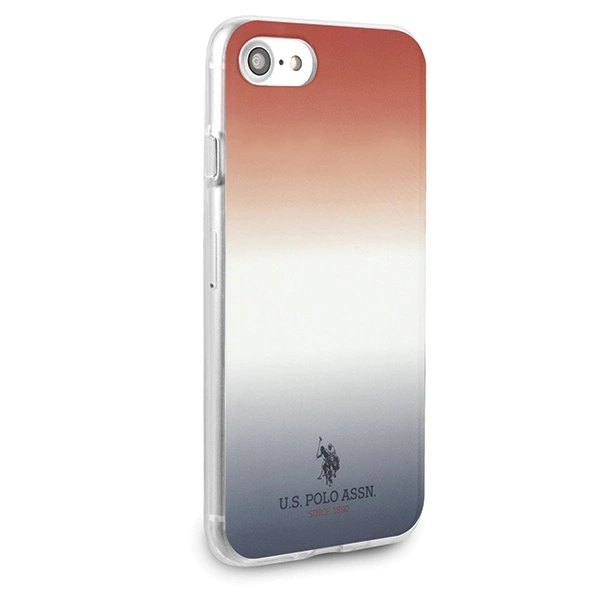 US Polo USHCI8TRDGRB iPhone 7/8/SE 2020 / SE 2022 czerwono-niebieski/blue&red Gradient Pattern Collectioneng