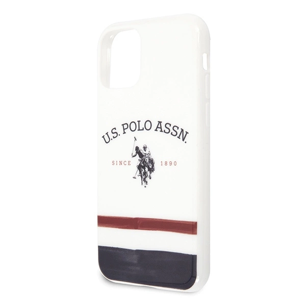 US Polo USHCN58PCSTRB iPhone 11 Pro biały/white Tricolor Pattern Collectioneng