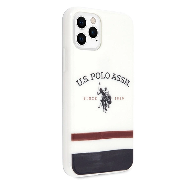 US Polo USHCN58PCSTRB iPhone 11 Pro biały/white Tricolor Pattern Collectioneng