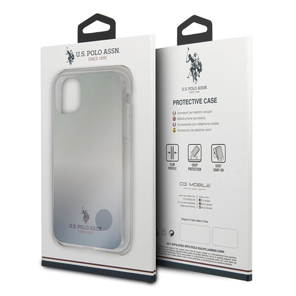 US Polo USHCN61TRDGLB iPhone 11 niebieski/blue Gradient Pattern Collectioneng