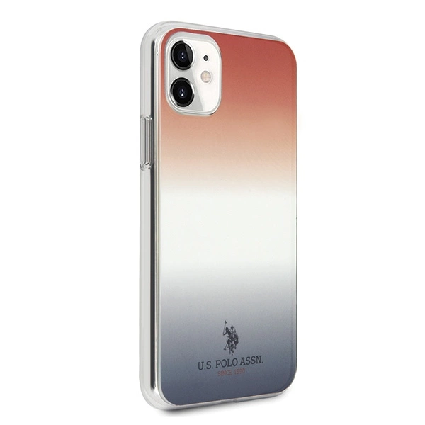 US Polo USHCN61TRDGRB iPhone 11 czerwono-niebieski/blue&red Gradient Pattern Collectioneng