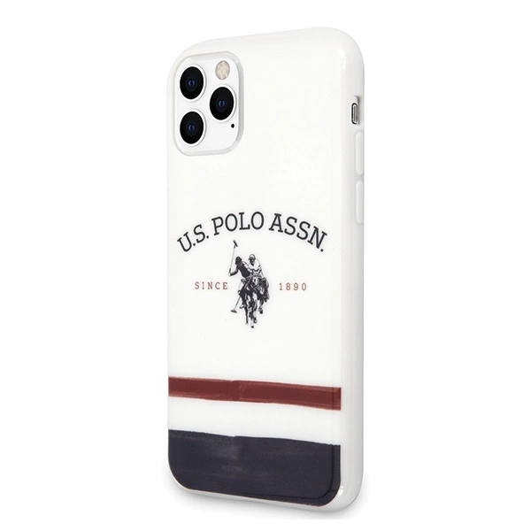 US Polo USHCN65PCSTRB iPhone 11 Pro Max biały/white Tricolor Pattern Collectioneng