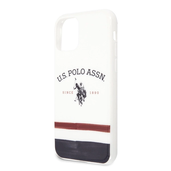 US Polo USHCN65PCSTRB iPhone 11 Pro Max biały/white Tricolor Pattern Collectioneng