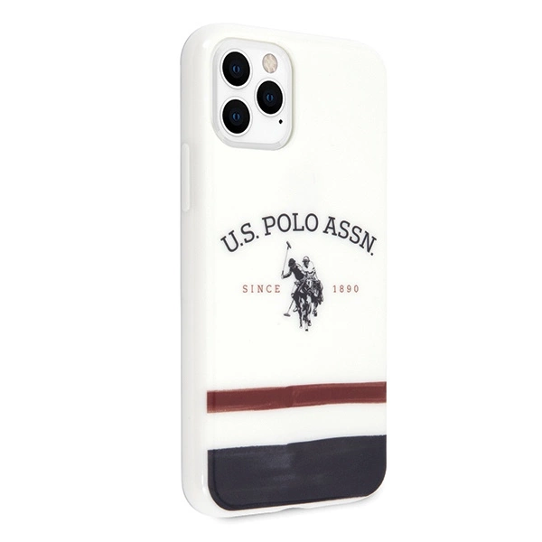 US Polo USHCN65PCSTRB iPhone 11 Pro Max biały/white Tricolor Pattern Collectioneng