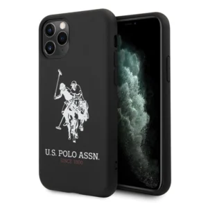 US Polo USHCN65SLHRBK iPhone 11 Pro Max czarny/black Silicone Collectioneng