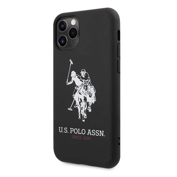 US Polo USHCN65SLHRBK iPhone 11 Pro Max czarny/black Silicone Collectioneng