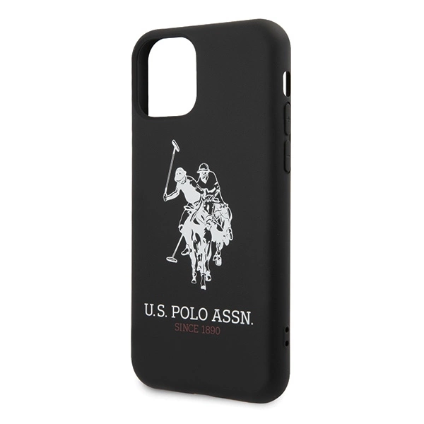 US Polo USHCN65SLHRBK iPhone 11 Pro Max czarny/black Silicone Collectioneng