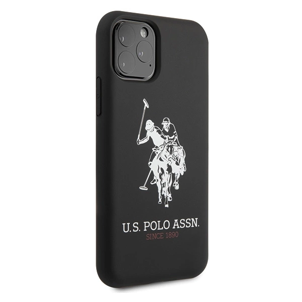 US Polo USHCN65SLHRBK iPhone 11 Pro Max czarny/black Silicone Collectioneng