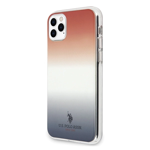 US Polo USHCN65TRDGRB iPhone 11 Pro Max czerwono-niebieski/blue&red Gradient Pattern Collectioneng