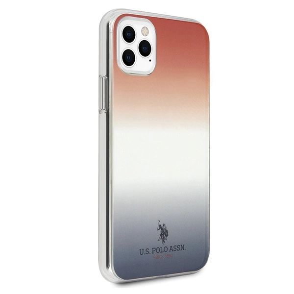 US Polo USHCN65TRDGRB iPhone 11 Pro Max czerwono-niebieski/blue&red Gradient Pattern Collectioneng
