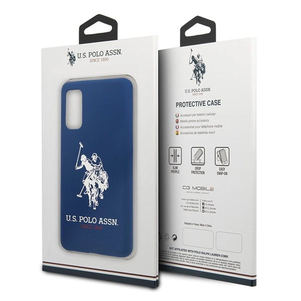US Polo USHCS62SLHRNV S20 G980 granatowy/navy Silicone Collectioneng